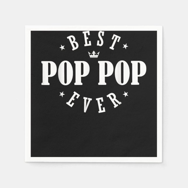 Servilleta De Papel Mejor Diseño Pop Pop Ever - Pop (Anverso)