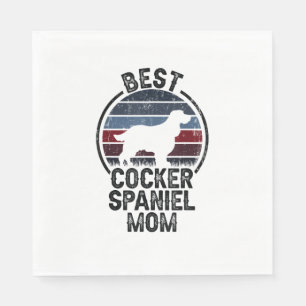 Servilleta De Papel Mejor Madre Perro - Cocker Español Vintage