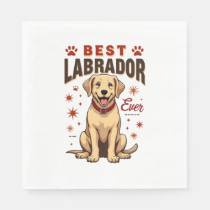 Servilleta De Papel Mejor padre de Labrador de todos los tiempos Vinta