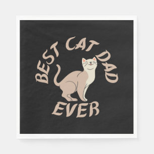 Servilleta De Papel Mejor papá de gato de todos los tiempos, papá aman