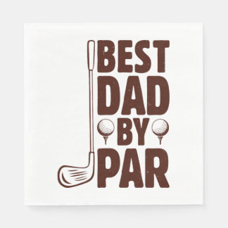 Servilleta De Papel Mejor Papá De Par Golf Dad