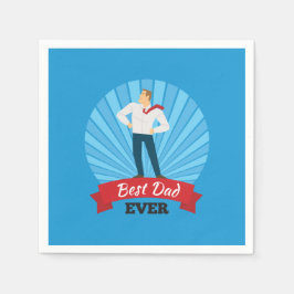 Servilleta De Papel Mejor Papá Feliz Día del Padre | Napkin