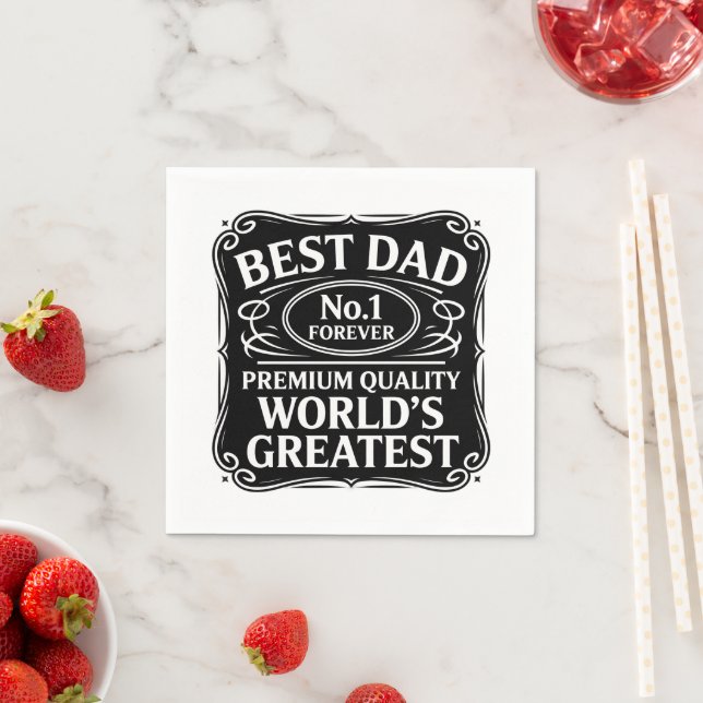Servilleta De Papel Mejor Papá Nunca (In situ)