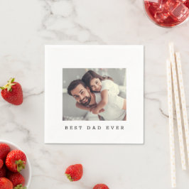 Servilleta De Papel Mejor Papá Personalizado con Foto Personalizada 