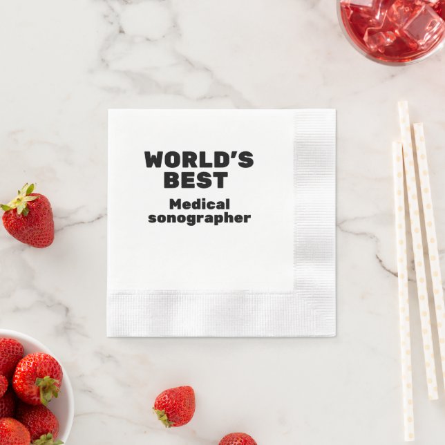 Servilleta De Papel Mejor Sonógrafo Médico del Mundo (In situ)
