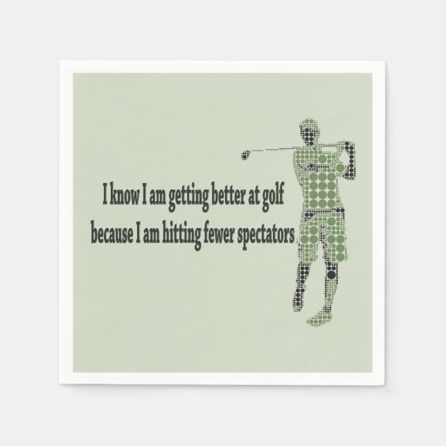 Servilleta De Papel Mejorar el golf (Anverso)