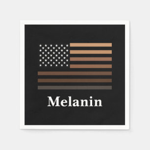 Servilleta De Papel Melanin African American Bandera de Estados Unidos