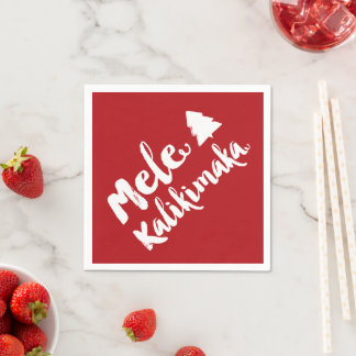 Servilleta De Papel Mele Kalikimaka Fiesta navideña en el árbol de Nav