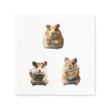 Meme Divertido de Hamster con Signo de Paz