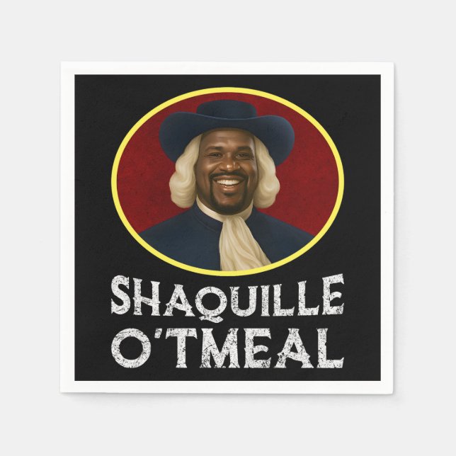 Servilleta De Papel Meme divertido de Shaquille Oatharé (Anverso)
