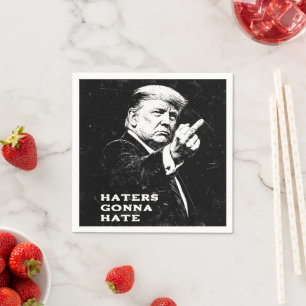 Servilleta De Papel Meme Divertido Dedo Medio Trump 2026