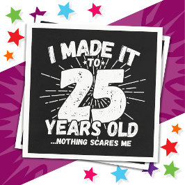 Servilleta De Papel Meme sarcástico de 25 años de antigüedad gracioso 