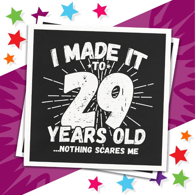 Servilleta De Papel Meme sarcástico de 29 años de edad gracioso cumple (Subido por el creador)