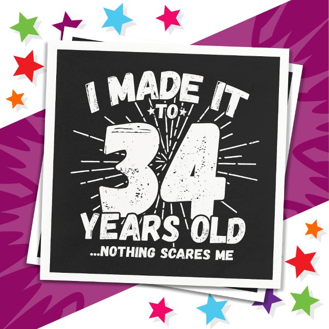 Servilleta De Papel Meme sarcástico de 34 años de antigüedad: 34º cump (Subido por el creador)