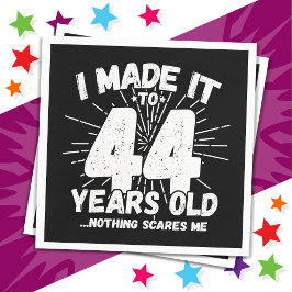 Servilleta De Papel Meme sarcástico de 44 años de antigüedad: 44 años