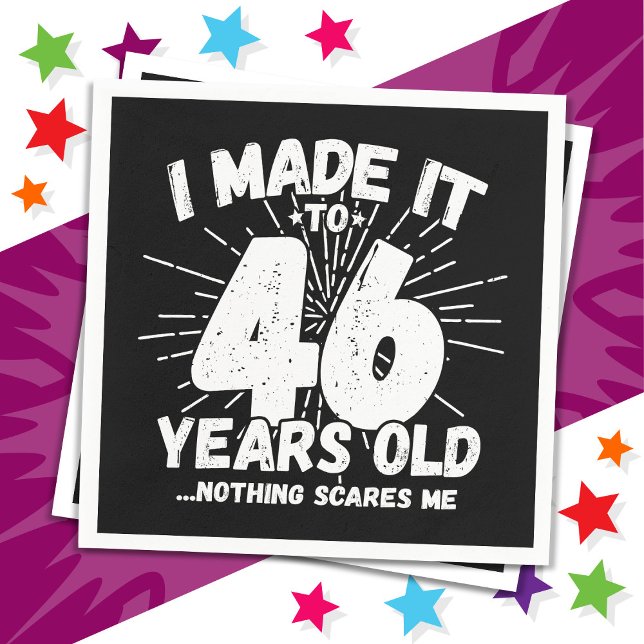 Servilleta De Papel Meme sarcástico de 46 años de antigüedad: 46º cump (Subido por el creador)