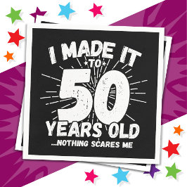 Servilleta De Papel Meme sarcástico de 50 años de antigüedad: 50 años