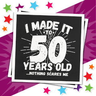 Servilleta De Papel Meme sarcástico de 50 años de antigüedad: 50 años