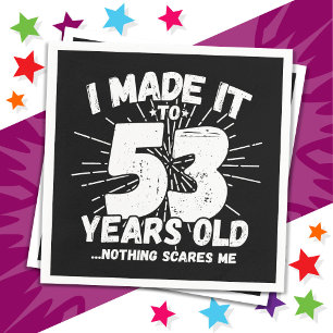 Servilleta De Papel Meme sarcástico de 53 años Funny cumpleaños número