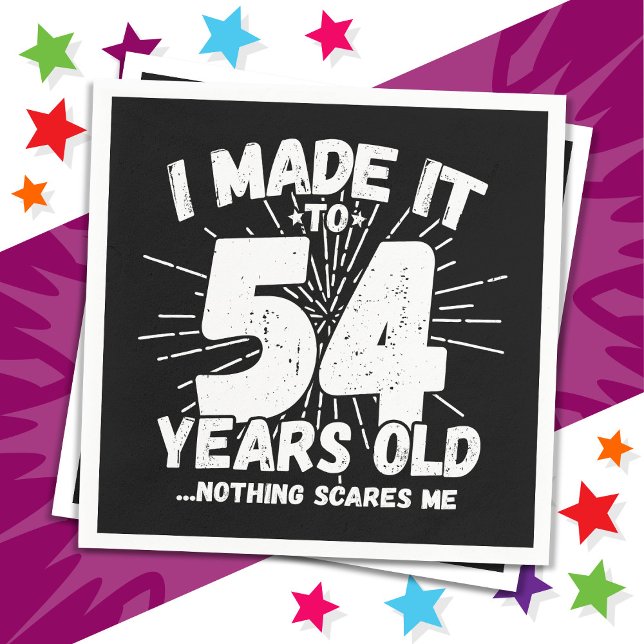 Servilleta De Papel Meme sarcástico de 54 años Funny cumpleaños 54 (Subido por el creador)