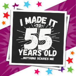 Servilleta De Papel Meme sarcástico de 55 años Funny 55 cumpleaños