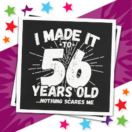 Servilleta De Papel Meme sarcástico de 56 años de antigüedad: 56º cump