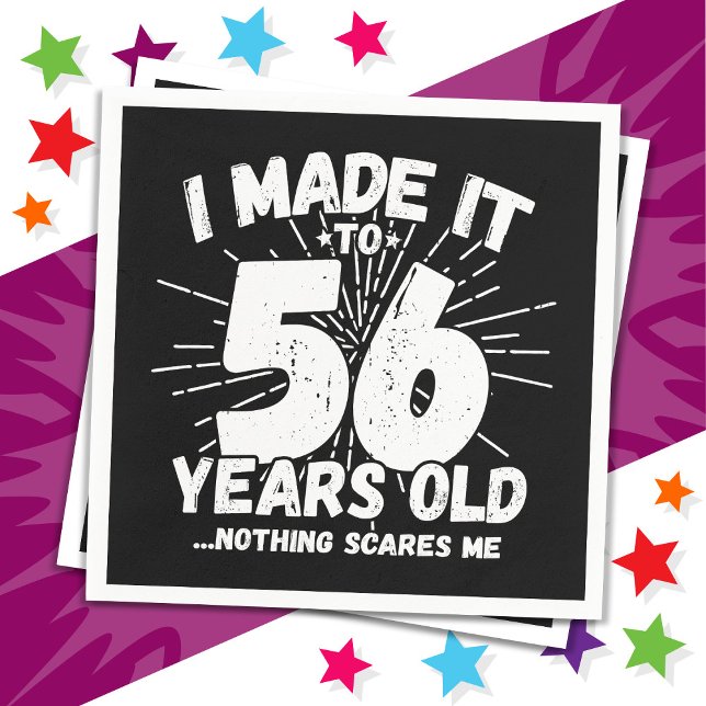 Servilleta De Papel Meme sarcástico de 56 años de antigüedad: 56º cump (Subido por el creador)