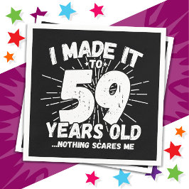 Servilleta De Papel Meme sarcástico de 59 años Funny 59 cumpleaños