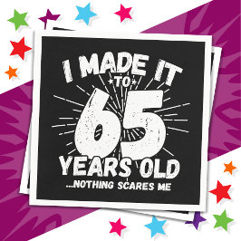 Servilleta De Papel Meme sarcástico de 65 años Funny cumpleaños número
