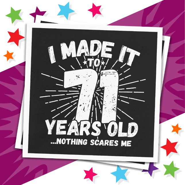 Servilleta De Papel Meme sarcástico de 71 años de antigüedad, 71 años  (Subido por el creador)