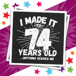 Servilleta De Papel Meme sarcástico de 74 años de antigüedad, 74 años 