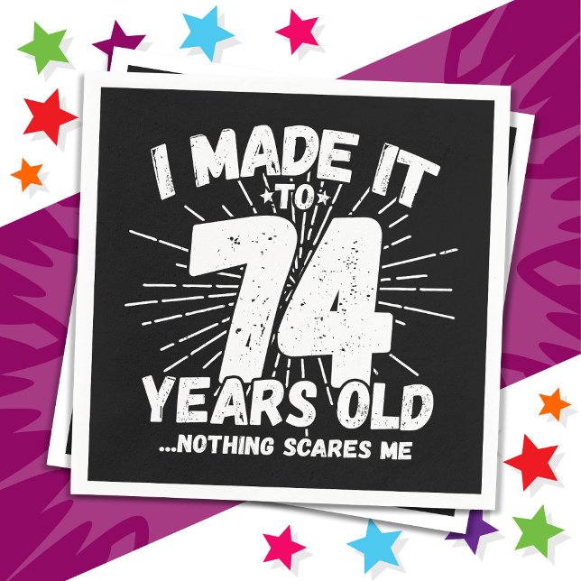 Servilleta De Papel Meme sarcástico de 74 años de antigüedad, 74 años  (Subido por el creador)