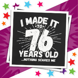 Servilleta De Papel Meme sarcástico de 76 años de antigüedad, 76 años 
