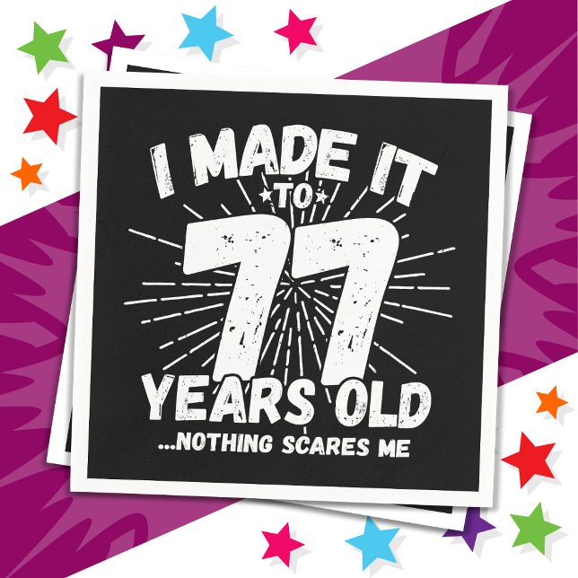 Servilleta De Papel Meme sarcástico de 77 años de antigüedad, 77 años  (Subido por el creador)