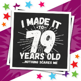 Servilleta De Papel Meme sarcástico de 79 años de antigüedad, 79 años 