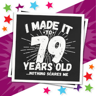 Servilleta De Papel Meme sarcástico de 79 años de antigüedad, 79 años