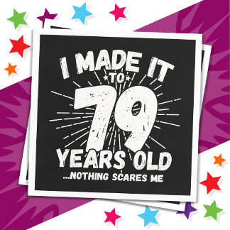 Servilleta De Papel Meme sarcástico de 79 años de antigüedad, 79 años