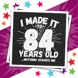 Servilleta De Papel Meme sarcástico de 84 años Gracioso cumpleaños 84
