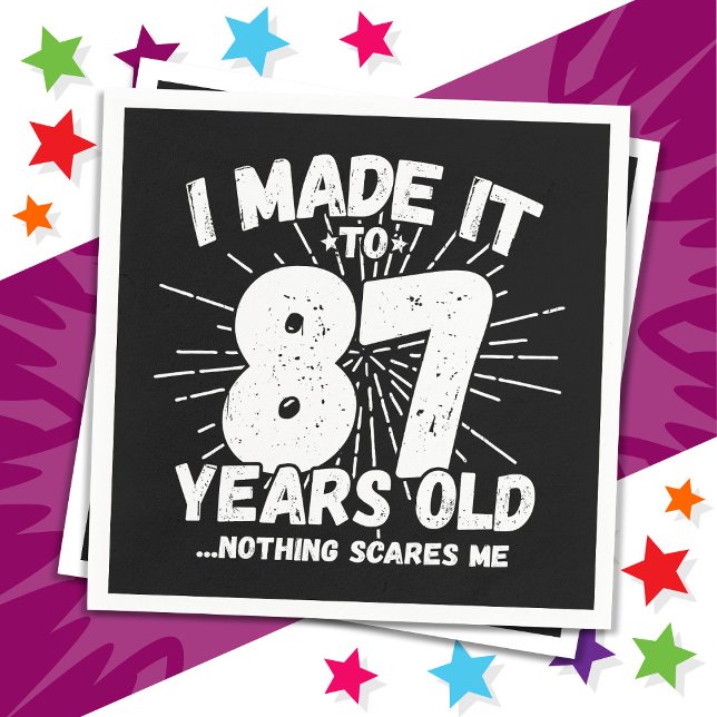 Servilleta De Papel Meme sarcástico de 87 años Gracioso cumpleaños 87 (Subido por el creador)