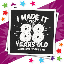 Servilleta De Papel Meme sarcástico de 88 años Gracioso cumpleaños 88
