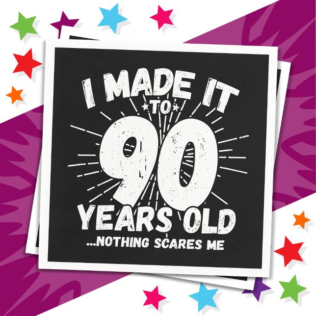Servilleta De Papel Meme sarcástico de 90 años de antigüedad 90 cumple (Subido por el creador)