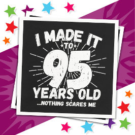 Servilleta De Papel Meme sarcástico de 95 años Gracioso cumpleaños 95