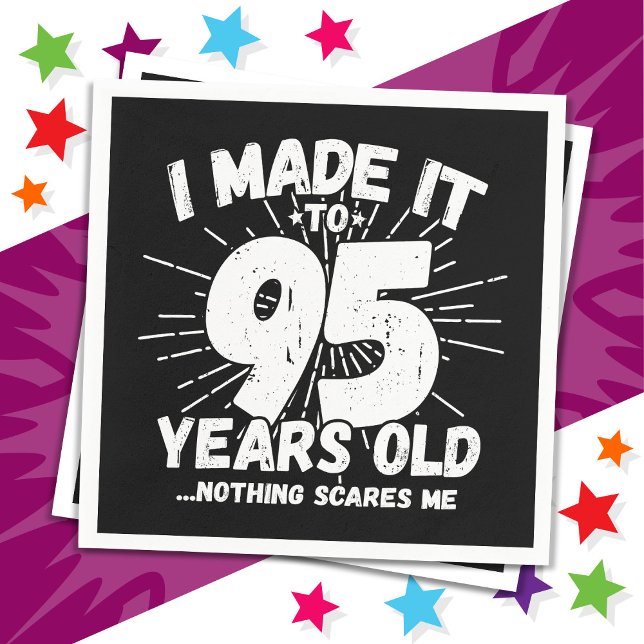 Servilleta De Papel Meme sarcástico de 95 años Gracioso cumpleaños 95 (Subido por el creador)