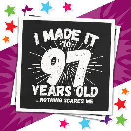 Servilleta De Papel Meme sarcástico de 97 años Gracioso cumpleaños 97