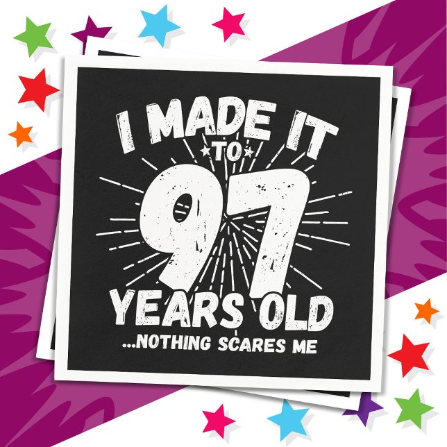 Servilleta De Papel Meme sarcástico de 97 años Gracioso cumpleaños 97 (Subido por el creador)