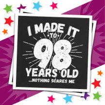 Meme sarcástico de 98 años Gracioso cumpleaños 98