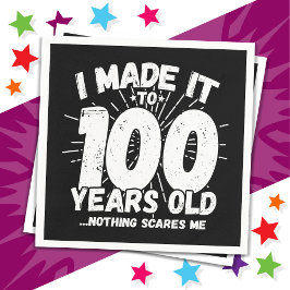 Servilleta De Papel Meme sarcástico de hace 100 años gracioso cumpleañ