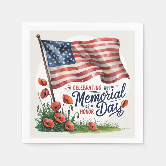 Servilleta De Papel Memorial Day Paper & Fiesta Napkins (Anverso)