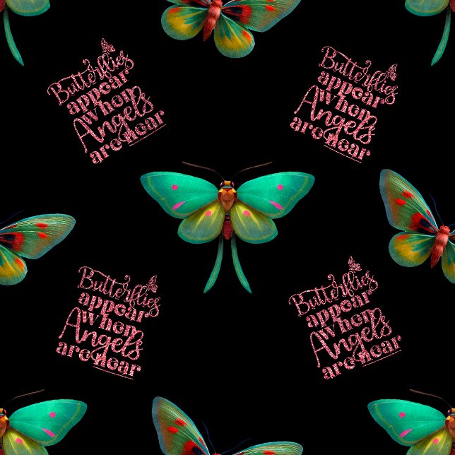 Servilleta De Papel Memorial funerario ángeles de mariposa personaliza (Subido por el creador)