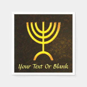 Servilleta De Papel Menorah Flame